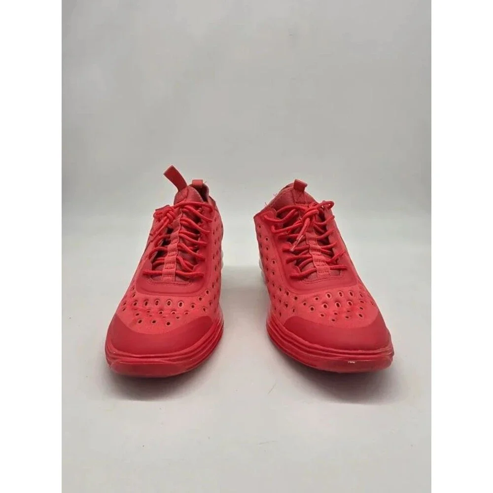 Nike LunarElite Sky Hi Wedge Sneaker Red Laser Crimson 631376-600 Womens 7.5